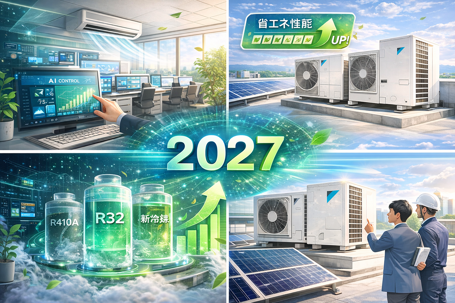 2027年の業務用エアコンはここが変わる｜省エネ性能と新冷媒の流れ 